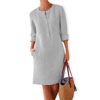 Herbstliches Kleid mit warmen Farben – Nika