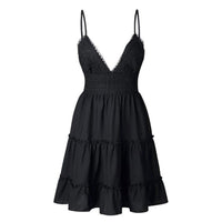 Luftige & stilvolle Mini-Trägerkleid mit V-Ausschnitt – Melina