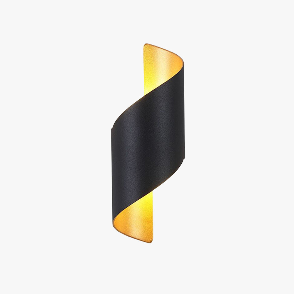 Schwarze LED-Wandleuchte, modernes Design, Innenbeleuchtung, energiesparend, dekorativ.
