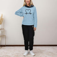 BEQUEMER ZWEITEILIGER DAMEN TRAININGSANZUG - HERBST WARMFLEX™