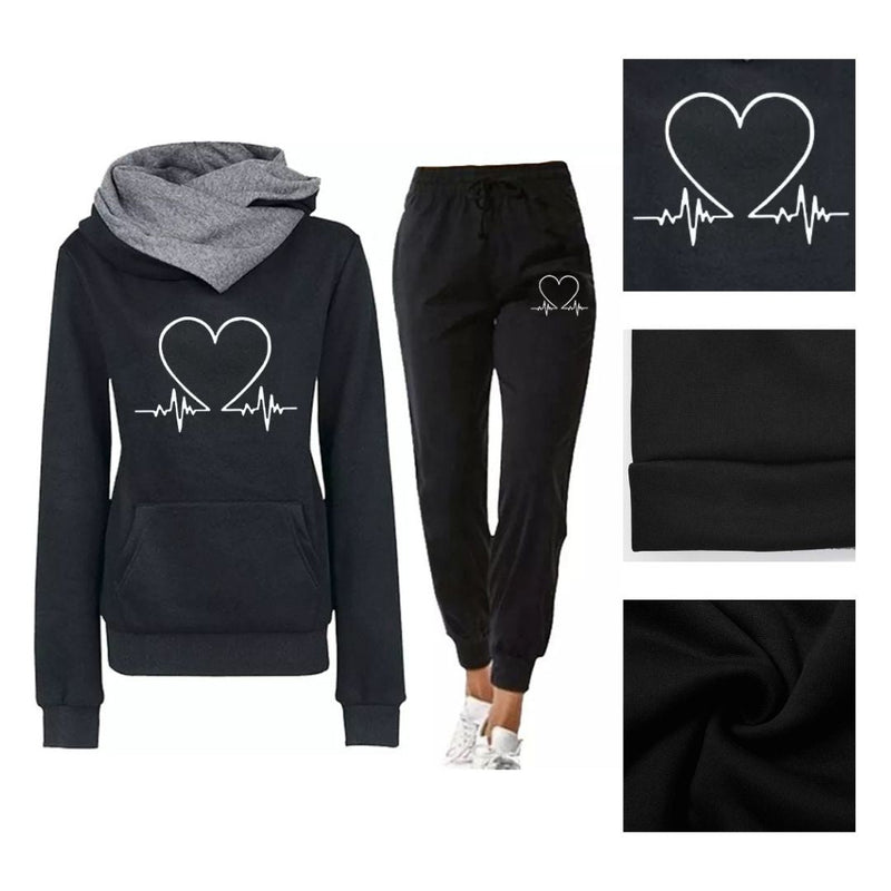 BEQUEMER ZWEITEILIGER DAMEN TRAININGSANZUG - HERBST WARMFLEX™