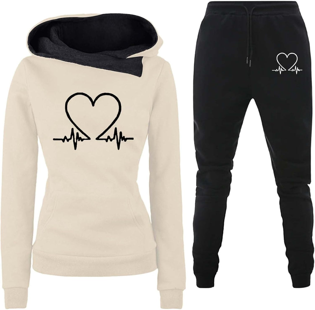 BEQUEMER ZWEITEILIGER DAMEN TRAININGSANZUG - HERBST WARMFLEX™