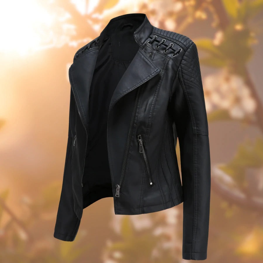 Damen-Lederjacke – Seraphina Herbstzauber