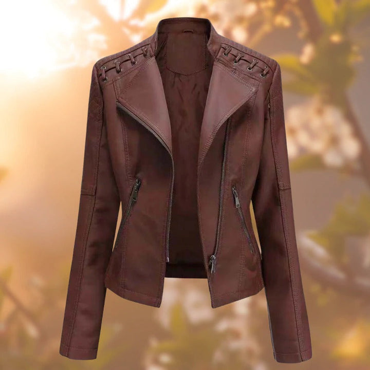 Damen-Lederjacke – Seraphina Herbstzauber
