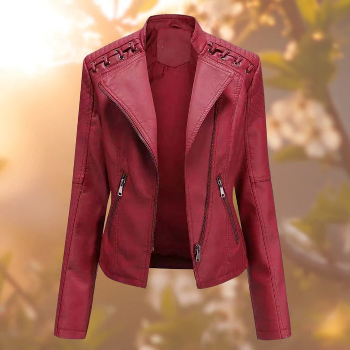 Damen-Lederjacke – Seraphina Herbstzauber