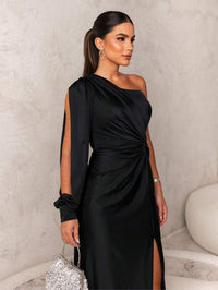 Ein-Schulter Abendkleid für einen Raffinierten Herbstlook - Ravina