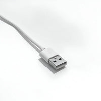 Weißes USB-Kabel, Standardanschluss, Datenübertragung, Ladegerät, Computerzubehör.