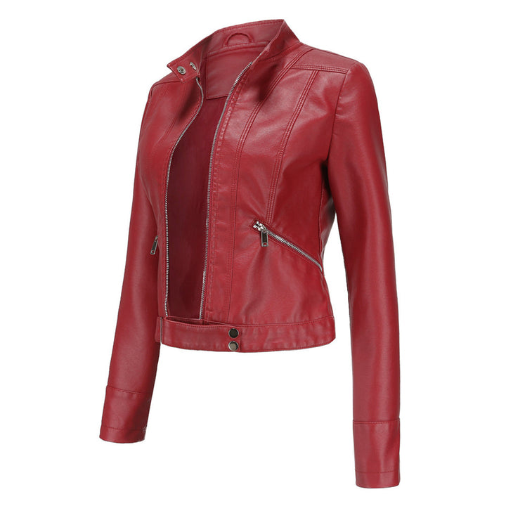 Stilvolle Damen Lederjacke in klassischem Design – Marlene Herbstedition