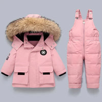 Winter-Set für Kinder mit gefütterter Winterjacke und Schneelatzhose – Emilie