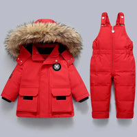 Winter-Set für Kinder mit gefütterter Winterjacke und Schneelatzhose – Emilie