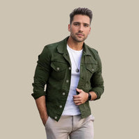 Herren Denimjacke mit Slim-Fit Passform – Mailand
