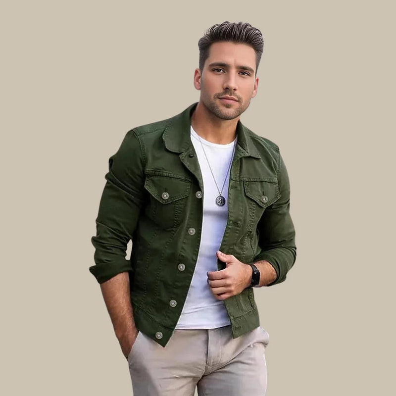 Herren Denimjacke mit Slim-Fit Passform – Mailand