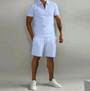 Herren Sportset Polo mit Reißverschluss und Shorts Sommerstyle - Dario