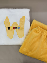 Damen Pyjama Set aus Fleece mit Stickerei & Rundhals für Herbst/Winter – Alissa