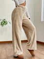 Weiche Teddy Sherpa Loungehose für Damen – Noémie Winterzauber Edition