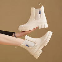 Damen Regenstiefel halbhoch wasserdicht mit Antirutschsohle – Selora