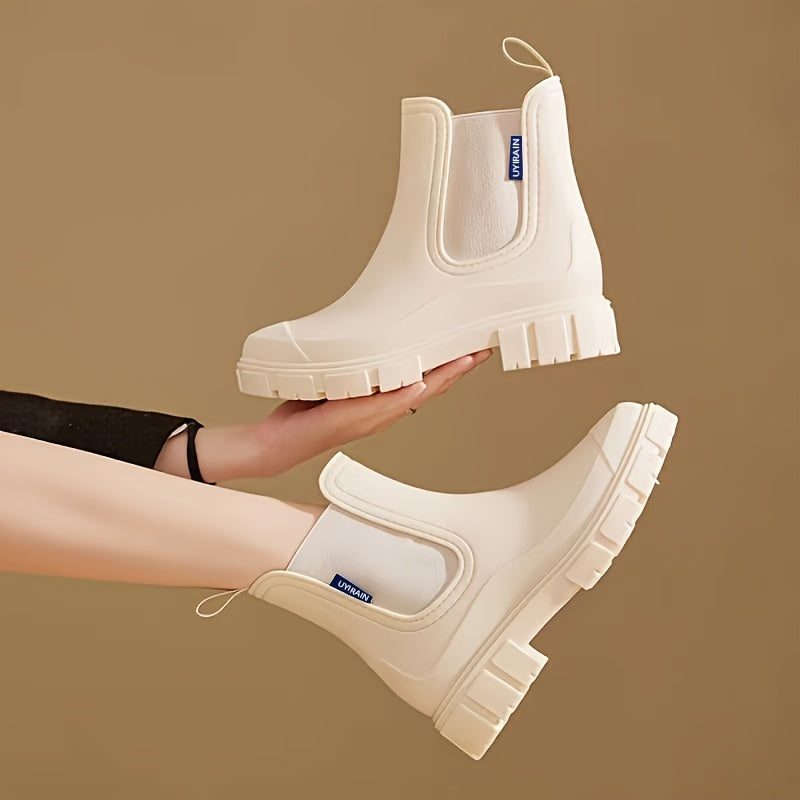 Damen Regenstiefel halbhoch wasserdicht mit Antirutschsohle – Selora