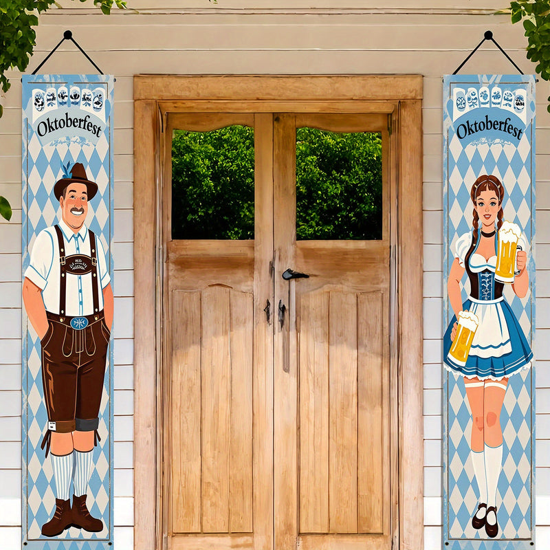 Oktoberfest Banner Set Polyester – WiesnWillkommen Oktoberfest 2025