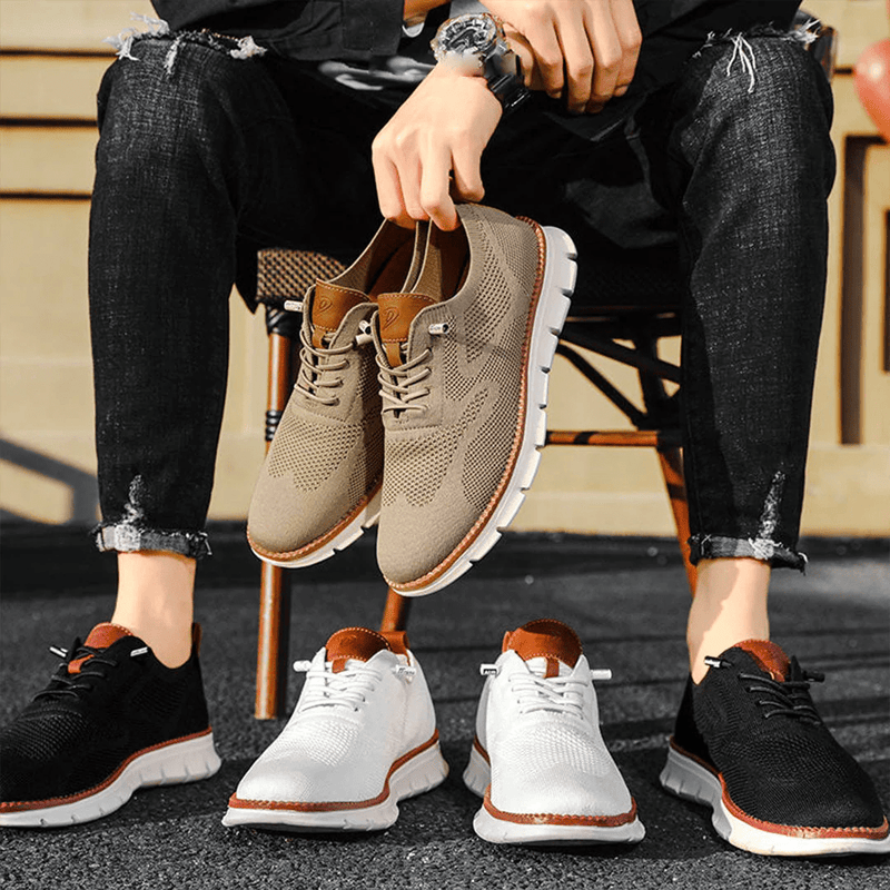 Atmungsaktive & Ultrabequeme Herren-Sneaker im Minimalistischen Design – Elias