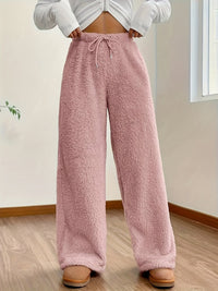 Weiche Teddy Sherpa Loungehose für Damen – Noémie Winterzauber Edition
