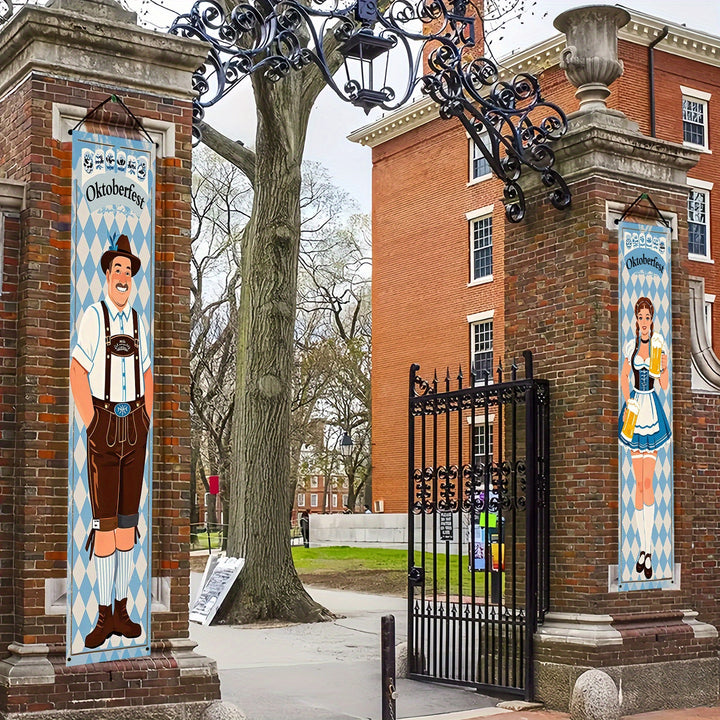 Oktoberfest Banner Set Polyester – WiesnWillkommen Oktoberfest 2025