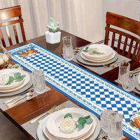 1 Stück Tafelläufer mit Rautenmuster – WiesnLäufer Oktoberfest 2025