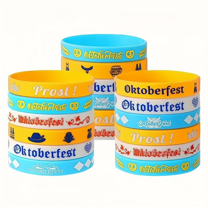 Silikon Armbänder Set (24 Stück) – WiesnBand Oktoberfest 2025