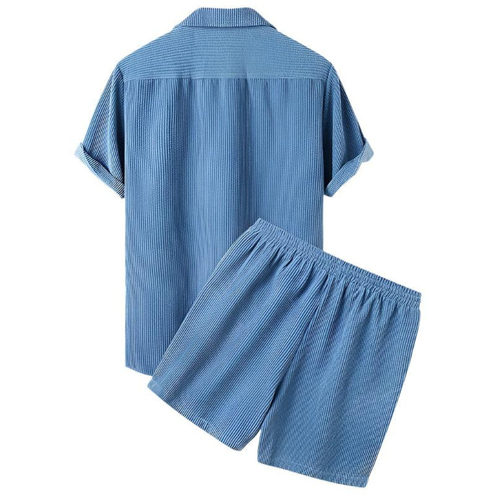 Zweiteiliges Herren Velours Sommer Set – Fabio