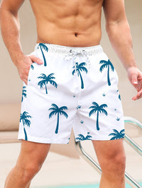Stylische Herren Badeshorts mit Palmenprint - PalmRush