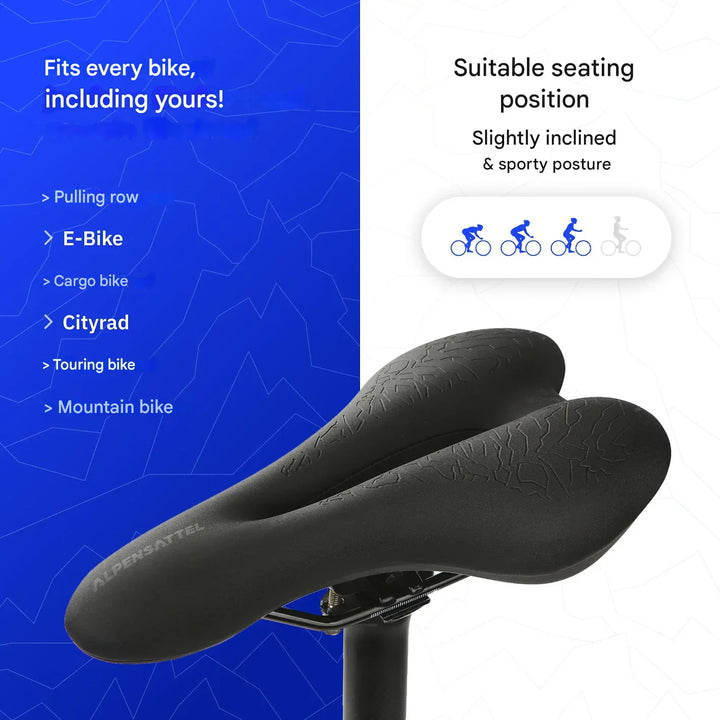 Ergonomisches Fahrrad-Sattel mit Memory Foam – SaddlePeak AirRide