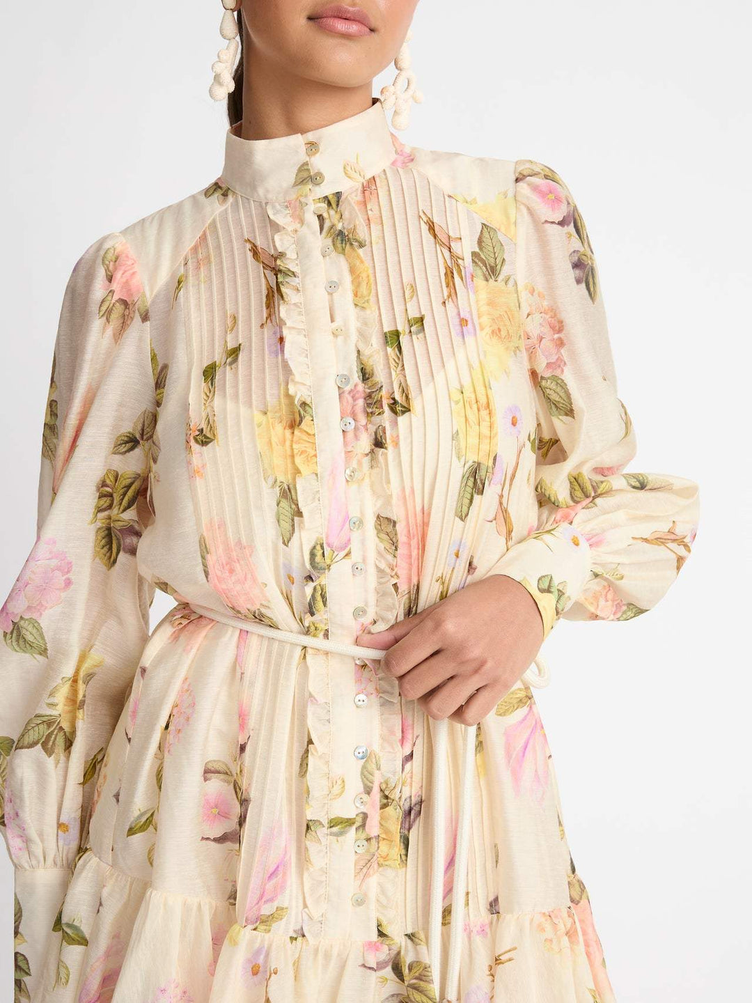 Mini Hemdkleid mit Spitzenrand – Sylvie Herbstzauber