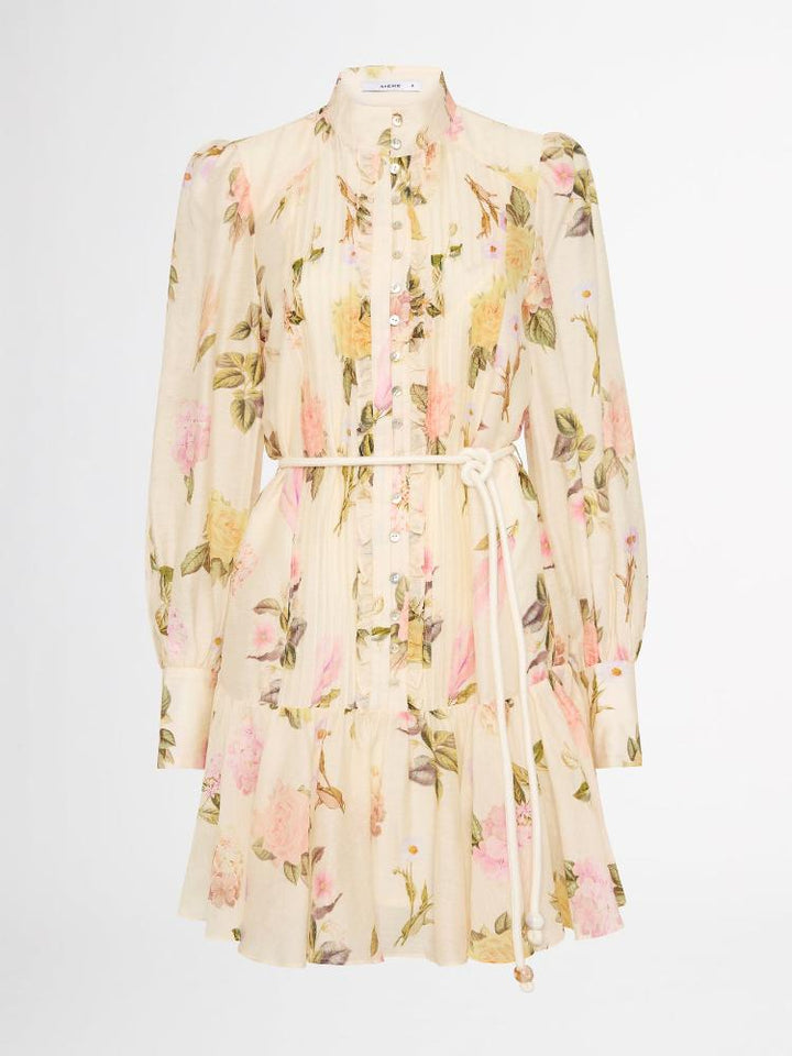 Mini Hemdkleid mit Spitzenrand – Sylvie Herbstzauber