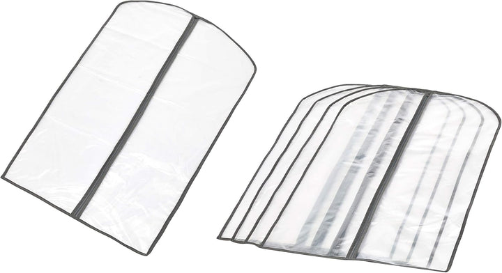 PEVA Kleideraufbewahrungstaschen Set – 5er-Pack Kleiderschutzhüllen mit Reißverschluss (Kaufe 1, Erhalte 1 GRATIS)