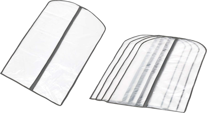 PEVA Kleideraufbewahrungstaschen Set – 5er-Pack Kleiderschutzhüllen mit Reißverschluss (Kaufe 1, Erhalte 1 GRATIS)