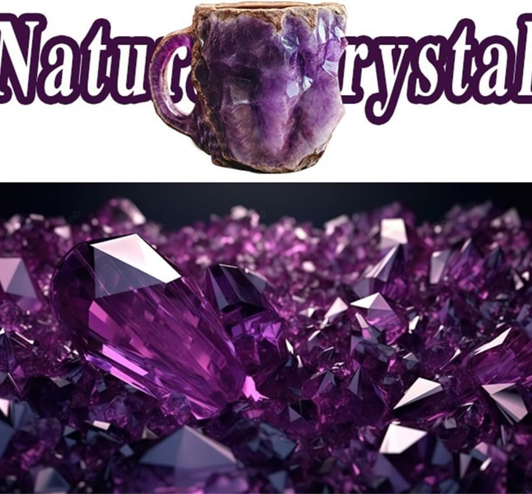 Amethystkristalle auf schwarzem Hintergrund, lila Edelsteine, natürliche Kristalle, Dekoration.
