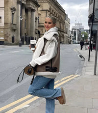 Damen Teddy Herbstjacke – Amara