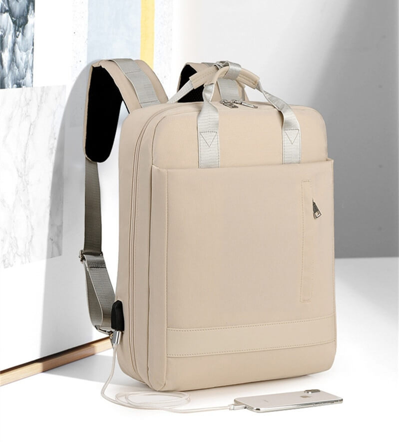 Sichere Anti-Diebstahl-Rucksack mit versteckten Reißverschlüssen und USB-Aufladung