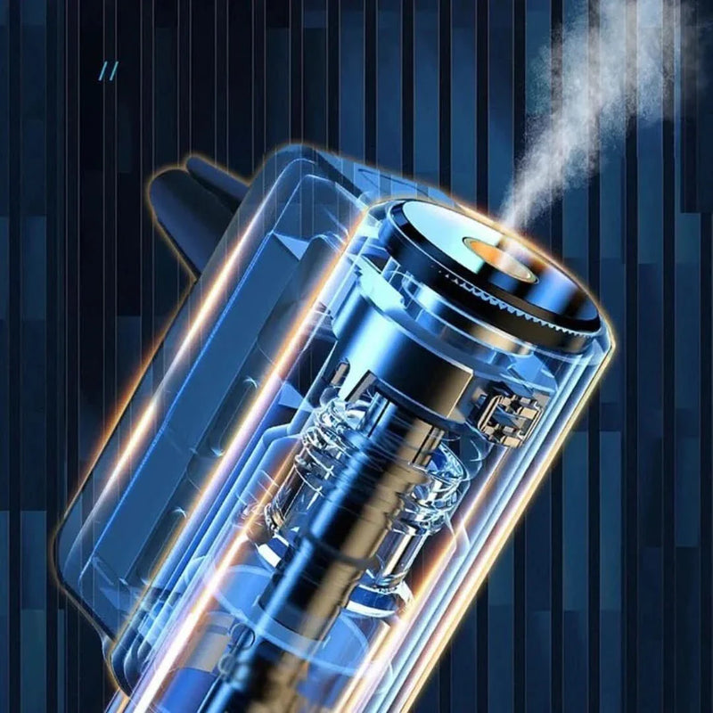 Aromatherapie-Maschine, blau, modern, Dampf, Luftreiniger, ätherische Öle, Wellness-Gerät