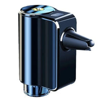 Schwarze Aromatherapie-Maschine, modern, kompakt, für Raumduft, glänzendes Design.