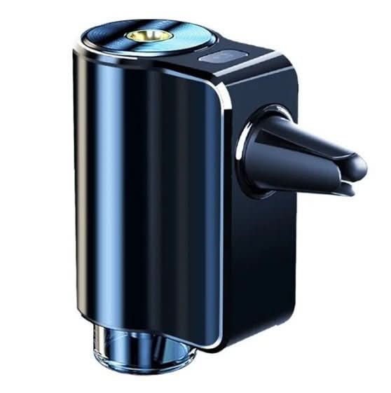 Schwarze Aromatherapie-Maschine, wandmontiert, modernes Design, Duftspender.