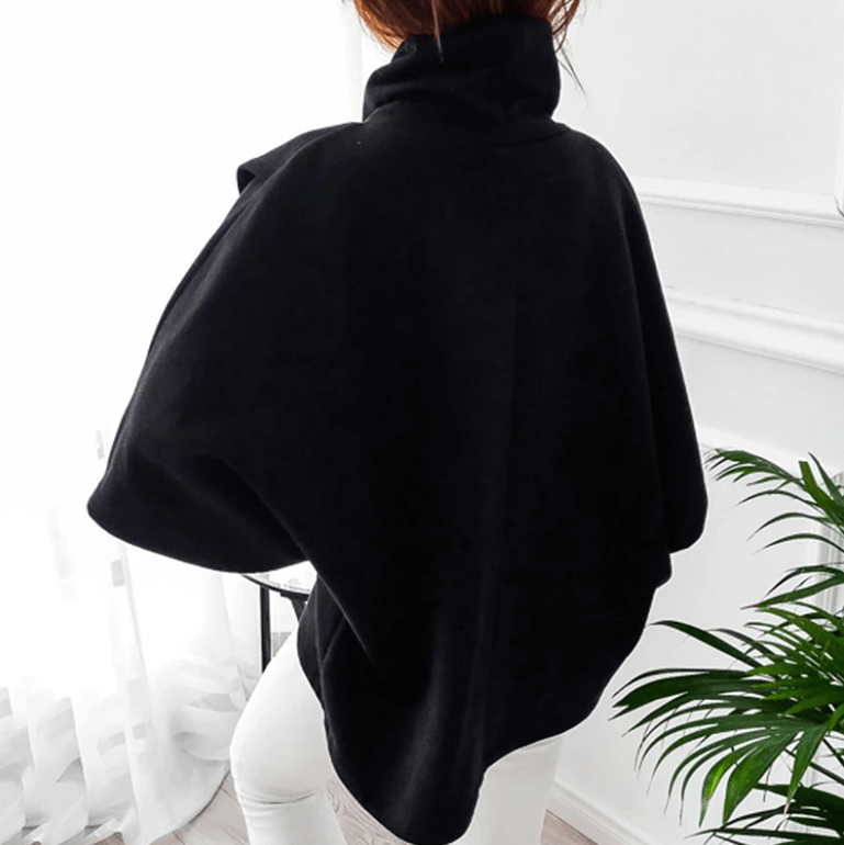 Asymmetrischer Damen Rollkragenpullover – Herbstzauber Mara