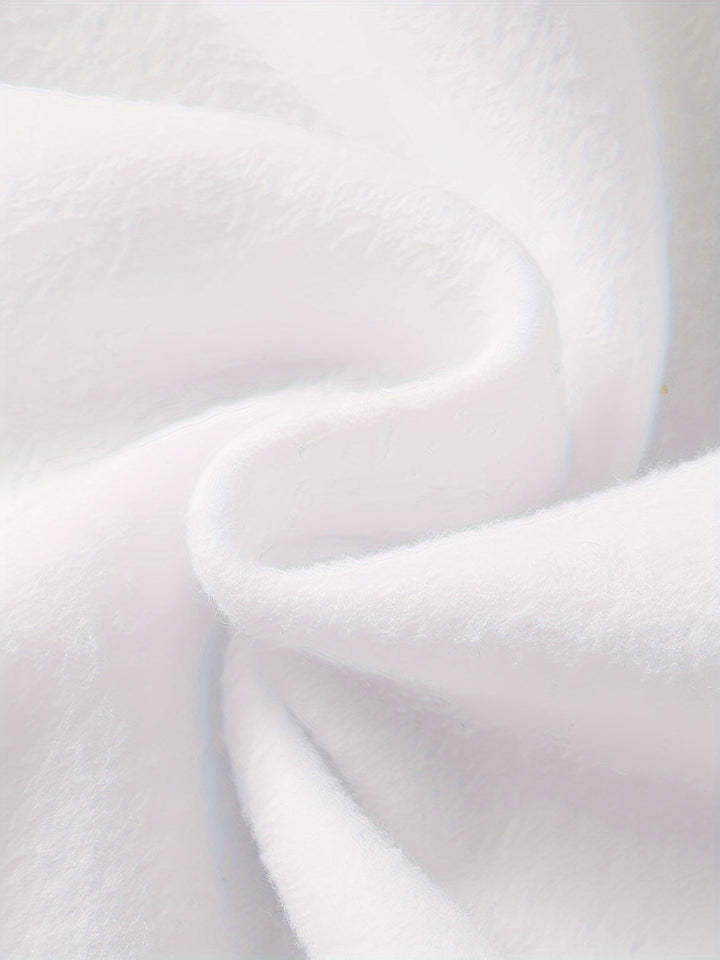 Weiße, weiche Baumwollstoffstruktur, Nahaufnahme, ideal für Kleidung und Heimtextilien.