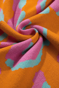 Damenpullover mit Colorblock-Leopardenmuster und Rundhalsausschnitt – Liora