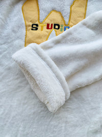 Damen Pyjama Set aus Fleece mit Stickerei & Rundhals für Herbst/Winter – Alissa