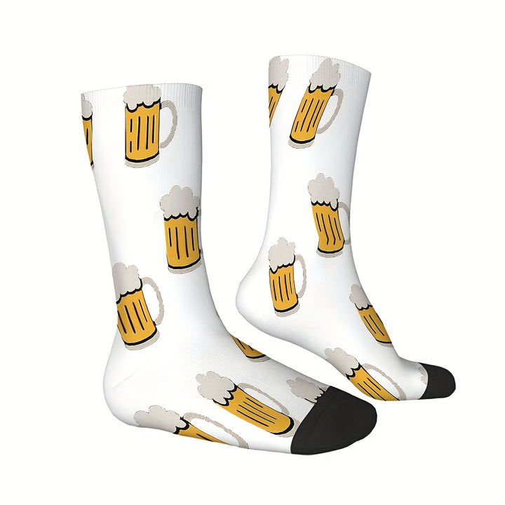 3 Paar Socken mit Bierkrug-Print – HopfenSocken Oktoberfest 2025