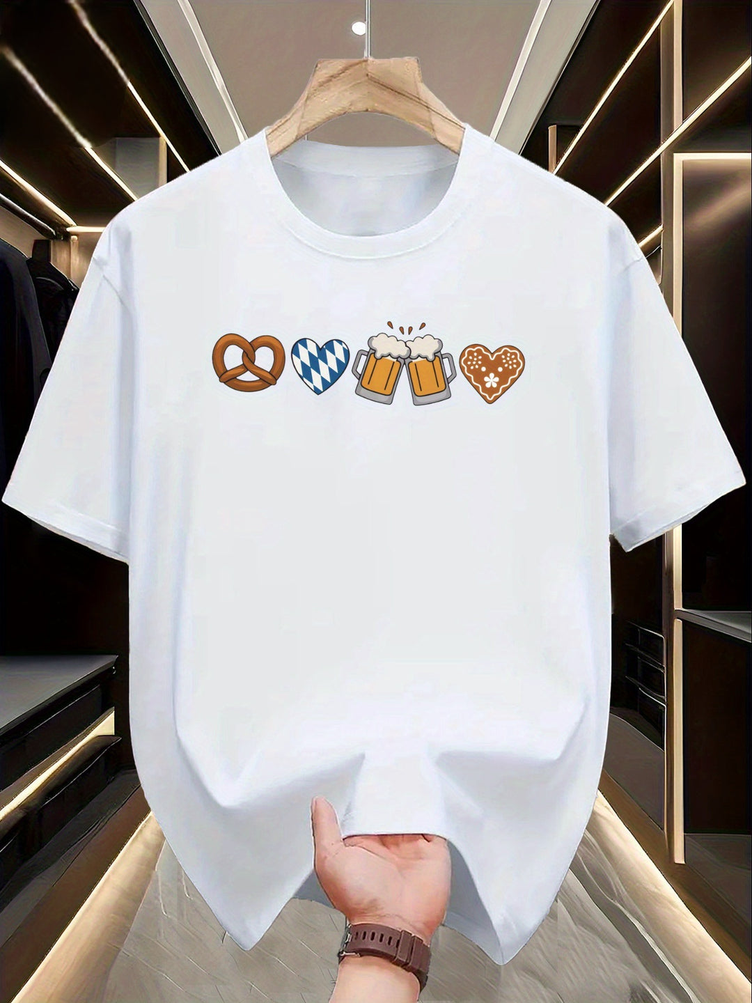 Herren Grafik T-Shirt aus 100% Baumwolle – Franz Oktoberfest 2025