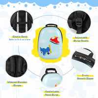 Kinder 2-teiliges Hartschalen-Gepäckset und Rucksack mit 360°-Rädern – Hubschrauber