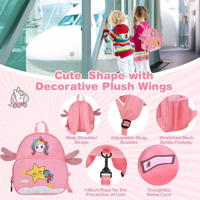 Kinder 2-teiliges Ride-On Koffer- und Reiserucksack-Set mit Spinnerrollen