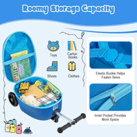 Kinder 2-in-1 Ride-On Scooter Koffer mit LED-Rädern