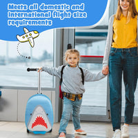 Kinder 2-in-1 Ride-On Scooter Koffer mit LED-Rädern